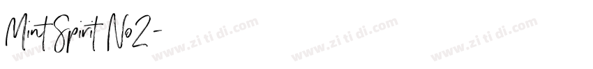 Mint Spirit No2字体转换